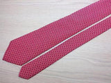 Geometric TIE Artesano Floral Dot RED Made in ITALY Silk Men Necktie 8