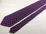 Novelty Tie Beaufort Red Planes On Black Silk Men Necktie 31