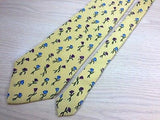 CELEB Silk Tie - Designed by Susan Sullivan - Gold with Tulips 37