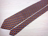 Geometric Print TIE YVES SAINT LAURENT YSL Made in ITALY Silk Necktie 6