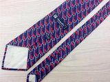 Fumagallis TIE Whale & Rope Nautical Animal Novelty Theme Repeat Silk Necktie 2