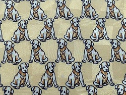 Animal Tie Best Seller Brown Dogs On Off White Silk Men Necktie 29
