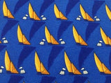 Novelty Tie Gard Sails On Blue Silk Men Necktie 42