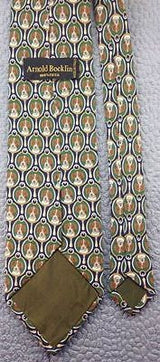 Puppy Head Magnifying Glass Italy 100% Silk men necktie