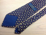 Animal Tie Bunny repeat on deep blue Silk Men Necktie 50