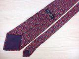 Novelty TIE Shell on Red CHRISTIAN DIOR Made in USA Silk Necktie 5