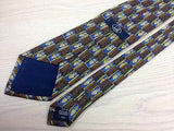 Novelty Tie Dunhill Horse And Crown Pattern On Check Silk Men Necktie 43