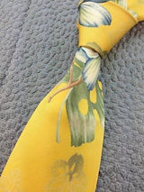 LEGENDARY Andrew's Ties for Zadi Milano FLORAL Italy 100% Silk men necktie
