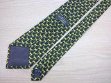 Animal Print TIE Horse repeat on Green Made in England Necktie 7