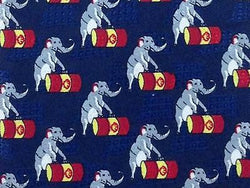 Animal Print TIE Elephant Rolling Barrel Silk Necktie 6