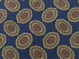 Designer Tie Brooks Brothers Ovals on Blue Silk Men Necktie 48