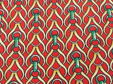 Designer Tie Lancel Strips in Strips on Burgundy Silk Men NeckTie 30
