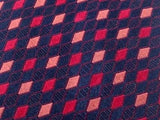 Designer Tie Paul Smith Classic Pattern on Dark Grey Silk Men NeckTie 46