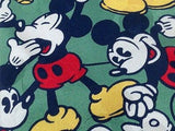 Novelty Tie Lloyds Mickey Mouse on Basil Green Silk Men Necktie 47