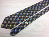 Novelty Tie Dunhill Horse And Crown Pattern On Check Silk Men Necktie 43