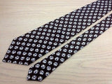 Designer Tie Givenchy Brown-White Pops on Brown Silk Men Necktie 47