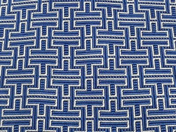 TRUSSARDI Italian Silk Tie - Blue Geometric Print 41