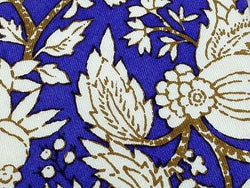 Novelty Tie Felliai Branches with Leaves on Blue Silk Men NeckTie 44