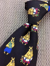 Nautical Teddy Bears TIE Repeat Animal Novelty Silk Men Necktie 17
