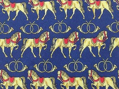 Animal Print TIE  HORSE SHOW & FRENCH HORN MUSICAL  Silk Men Necktie 26