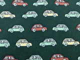 Novelty Tie Patrizia Lupo Group Of Cars On Dark Green Silk Men Necktie 31